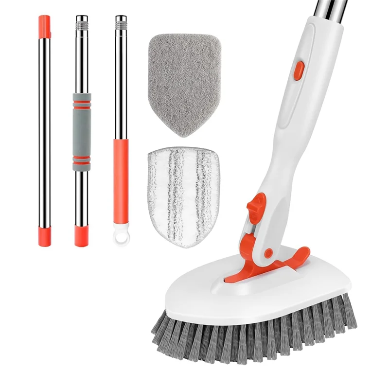 

IALJ-Щетка для чистки пола, средство для чистки пола в плитке, регулируемая щетка для чистки с длинной ручкой для чистки ванной комнаты, кухни