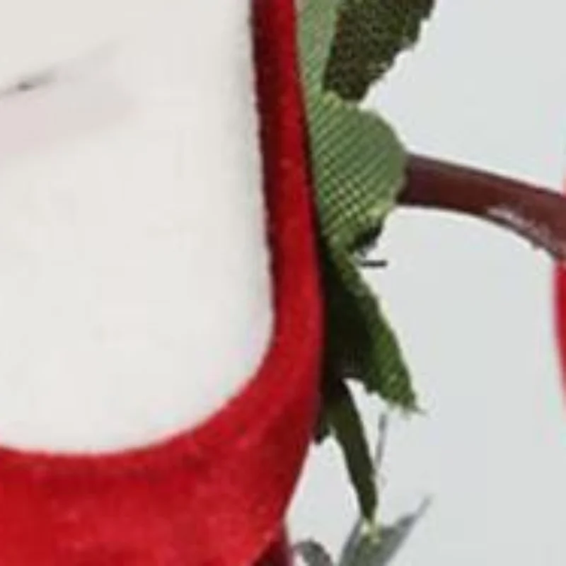 

Милая шкатулка для колец в форме клубники, бархатная коробка для хранения ювелирных украшений, подарочная коробка, подставка для демонстрации колец и серег на прилавке