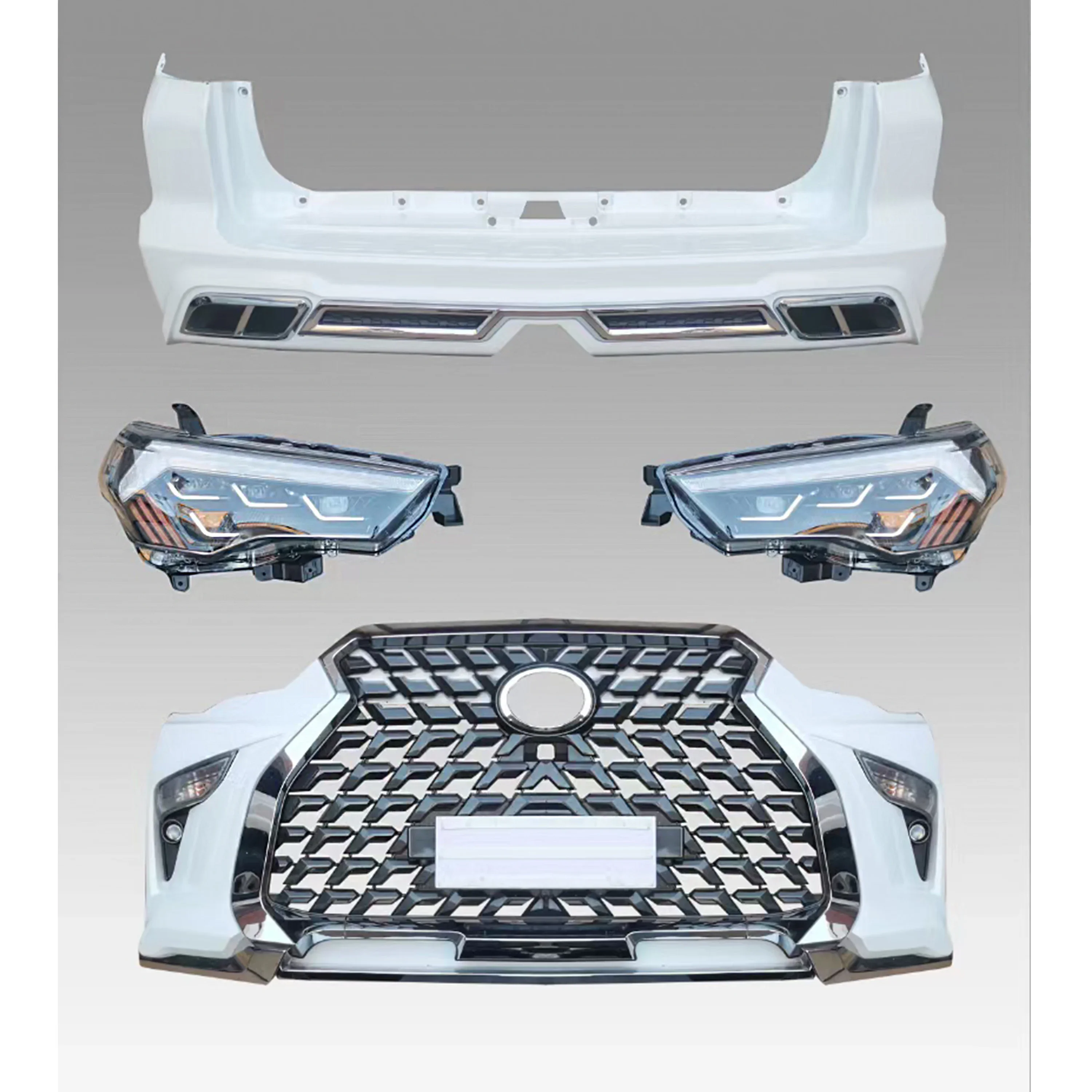 

High Performance and Price bumpers body kit for toyota 4runner 2010-2021 change to lexus GX460 style.