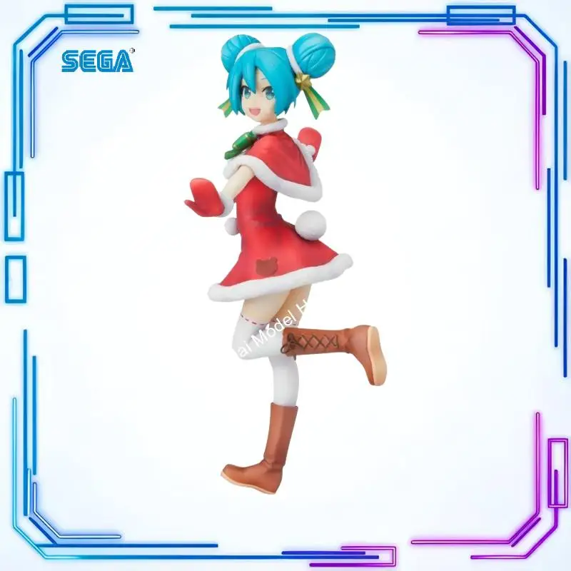 在庫あり本物のセガ-vocaloid-初音ミク-spm-フィギュアクリスマス-2021-かわいいアニメフィギュアガレージキットアニメ漫画モデルおもちゃ