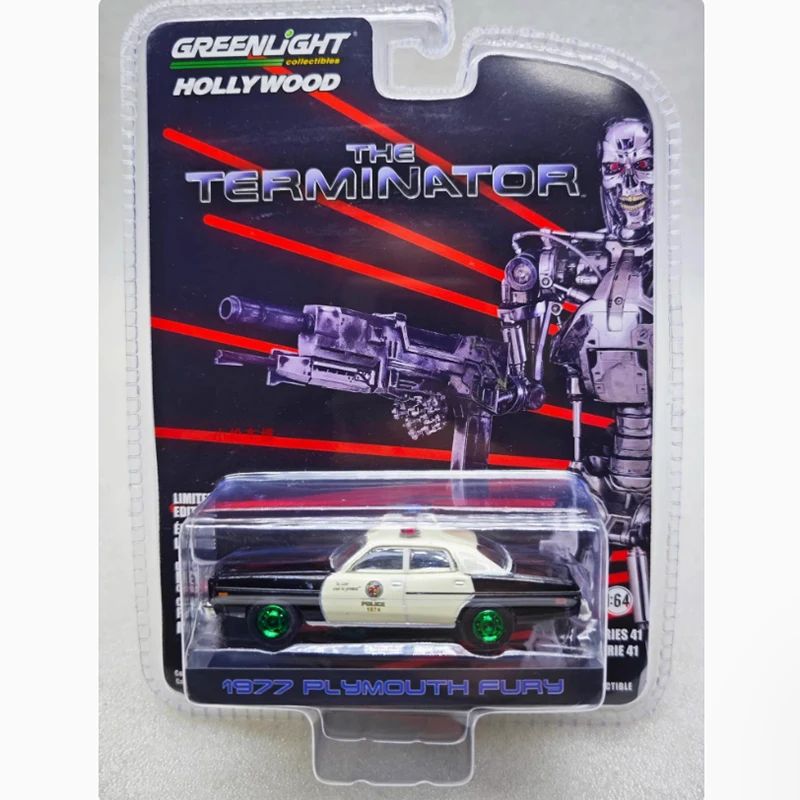 GreenLight 1:64 Scale 1977 1982 Plymouth Fury Alloy Simulated Car Model Classic Adult Souvenir Gift Static Display