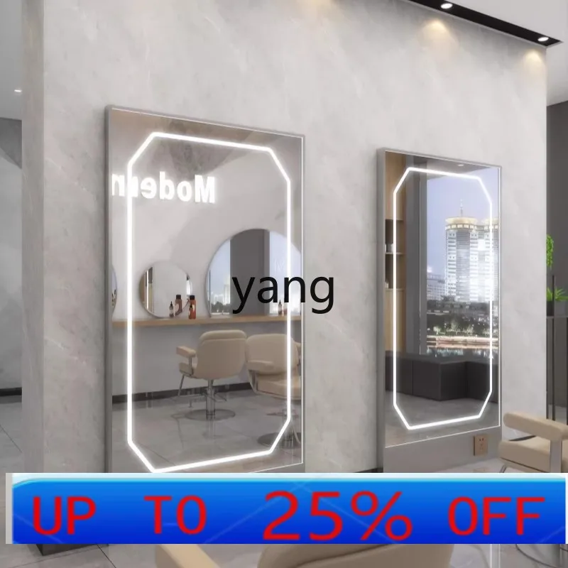 

Простое зеркало для стрижки волос от пола до потолка l мм, парикмахерская, светодиодное зеркало для завивки и окрашивания, стол