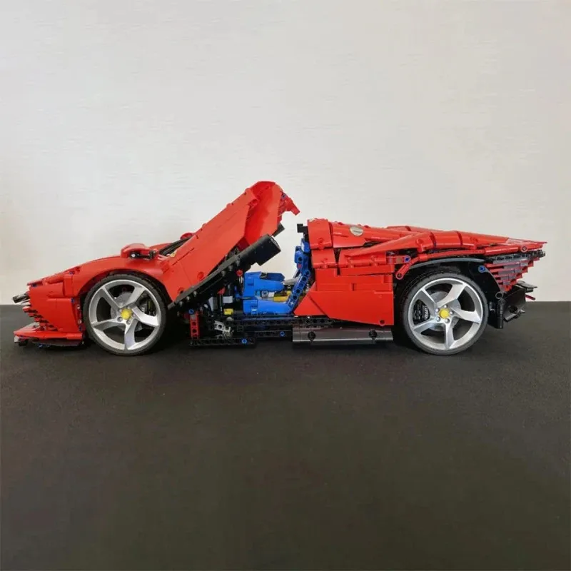 โมเดลรถสปอร์ตคลาสสิกเฟอร์รารี่ SP3 จำนวน 3778 ชิ้น รถแข่ง ตัวต่อขนาดใหญ่พิเศษ ระดับความยากสูง ของเล่นประกอบสำหรับผู้ใหญ่ ของขวัญ