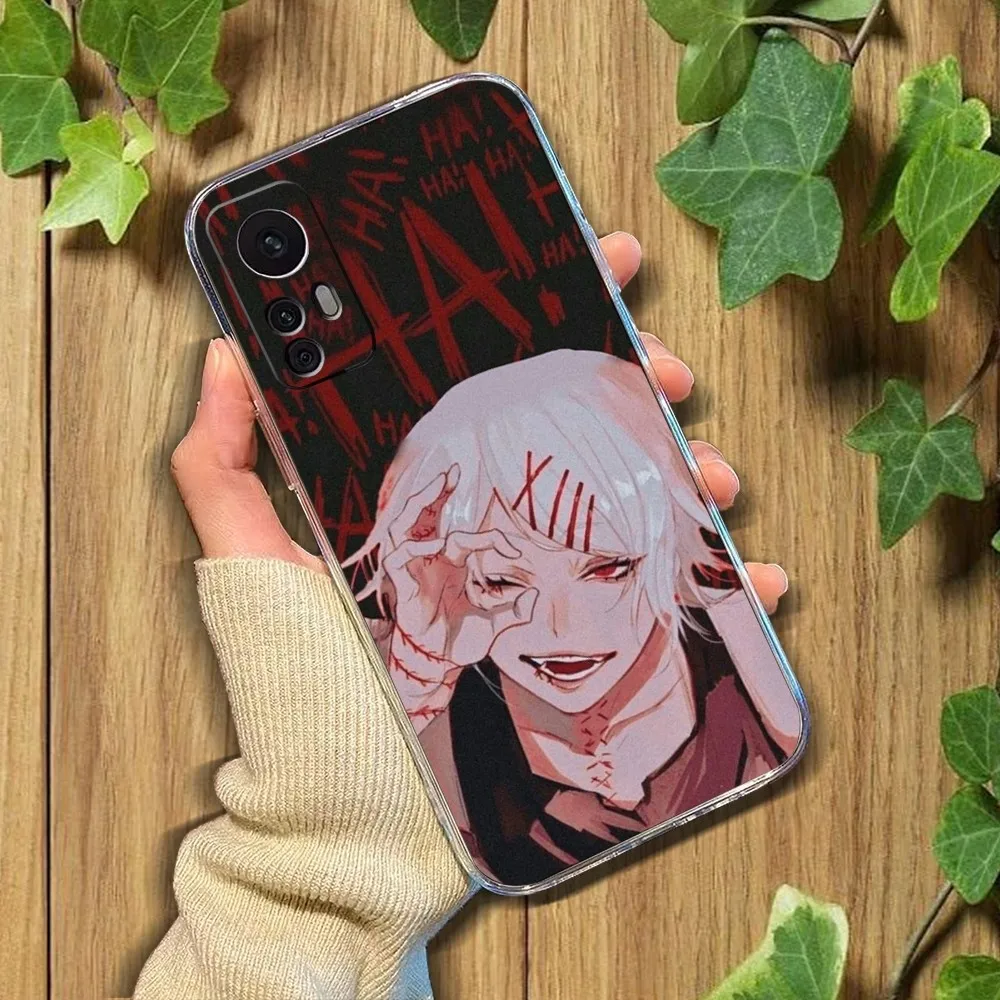 Anime JUUZOU SUZUYA Tokyo Ghouls Phone Case For Xiaomi 11 Redmi Note 11 5G 8T 9A 9 10T Note8Pro Note9 12SUltra Transparent Case