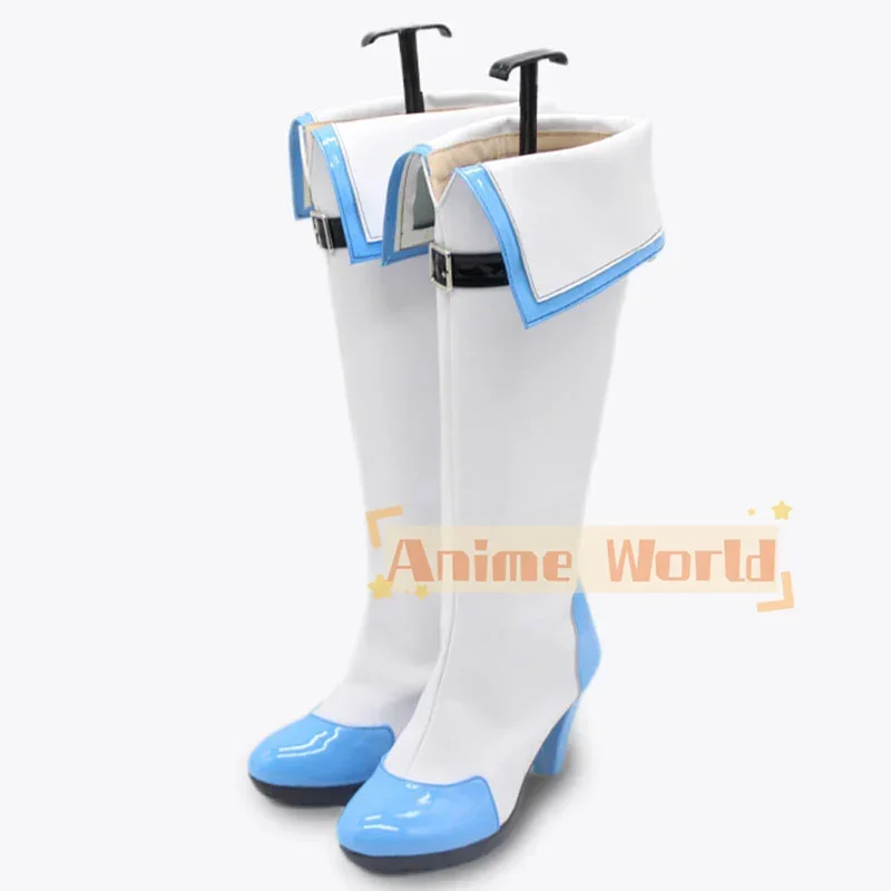Diosa de la victoria: Nikke Maiden Ice Rose zapatos botas de Cosplay botas de Carnaval de Halloween hechas a medida