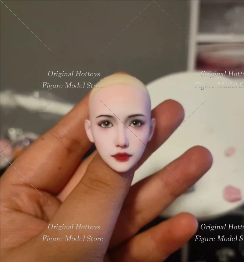 В наличии масштаб 1/6, скульптура головы солдата-женщины Zhi Ling, макияж, лысая голова, подходит для 12-дюймовой экшн-фигурки TBL Worldbox, модель тела