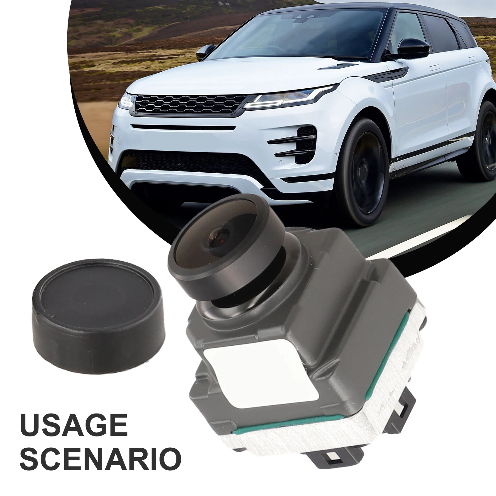 Replacement Parking Camera for Range Rover Evoque HJ3219G590BD Rear View Camera Unit Designed for Rear License Plate Mounting