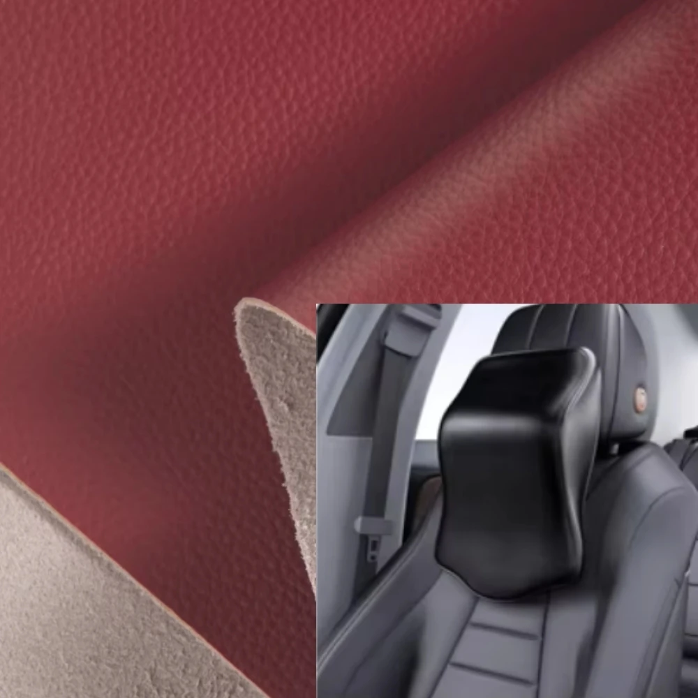 

Imitation Litchi Grain Leather Thicken Fabric for Wear Resistant Waterproof Car Seat Sofa Bedside Handmade Diy Sewing Material