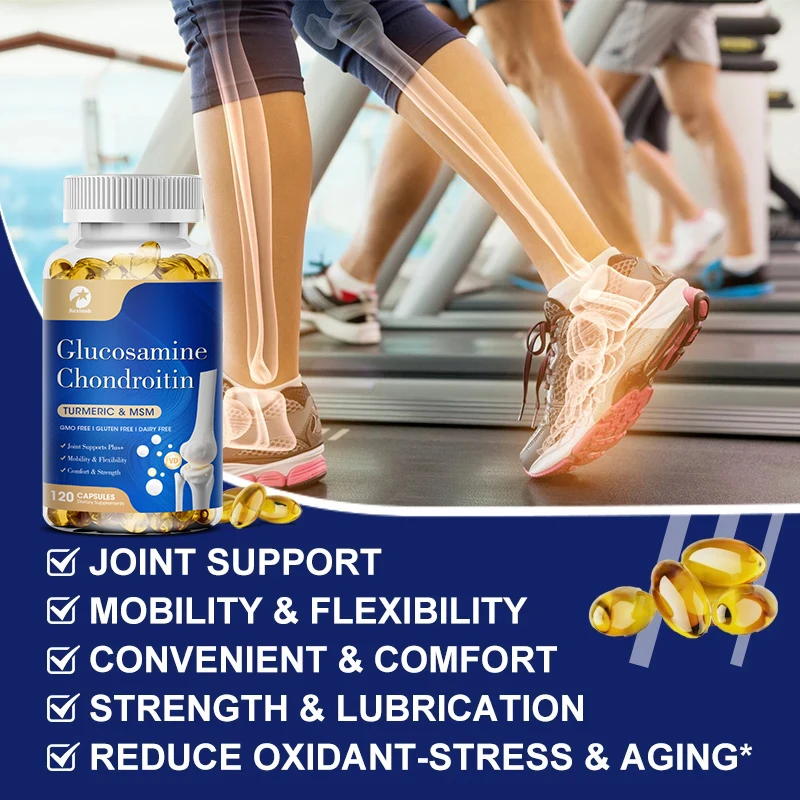 Kexinsh Glucosamine Chondroïtine Extra Sterkte Capsules Gezamenlijke Ondersteuning Antioxidant Immuunsysteem Supplement Voor Volwassenen