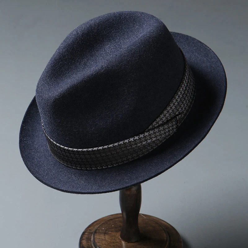 New 2022 Autumn And Winter Retro Fedora Hat Top Grade Men Women Wool Felt Hats Vintage Jazz Hat Chapeau Dropshipping LM14