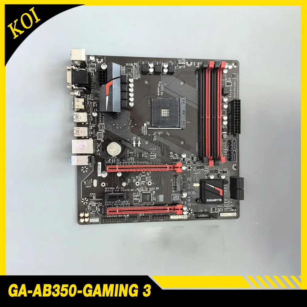 

For G-i-g-a-b-y-t-e Motherboard AMD B350 MATX AM4 DDR4 DIMM M2 USB 3.1 GA-AB350-GAMING 3