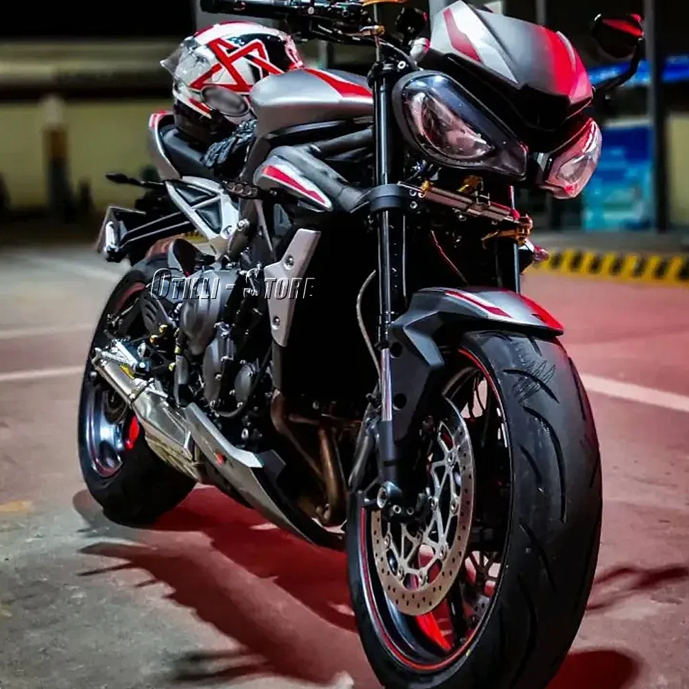 อุปกรณ์เสริมรถจักรยานยนต์พวงมาลัยเสถียรภาพ Damper Bracket Mount Kit สําหรับ Street Triple 765R STREET TRIPLE 765S 765RS 765 R S RS