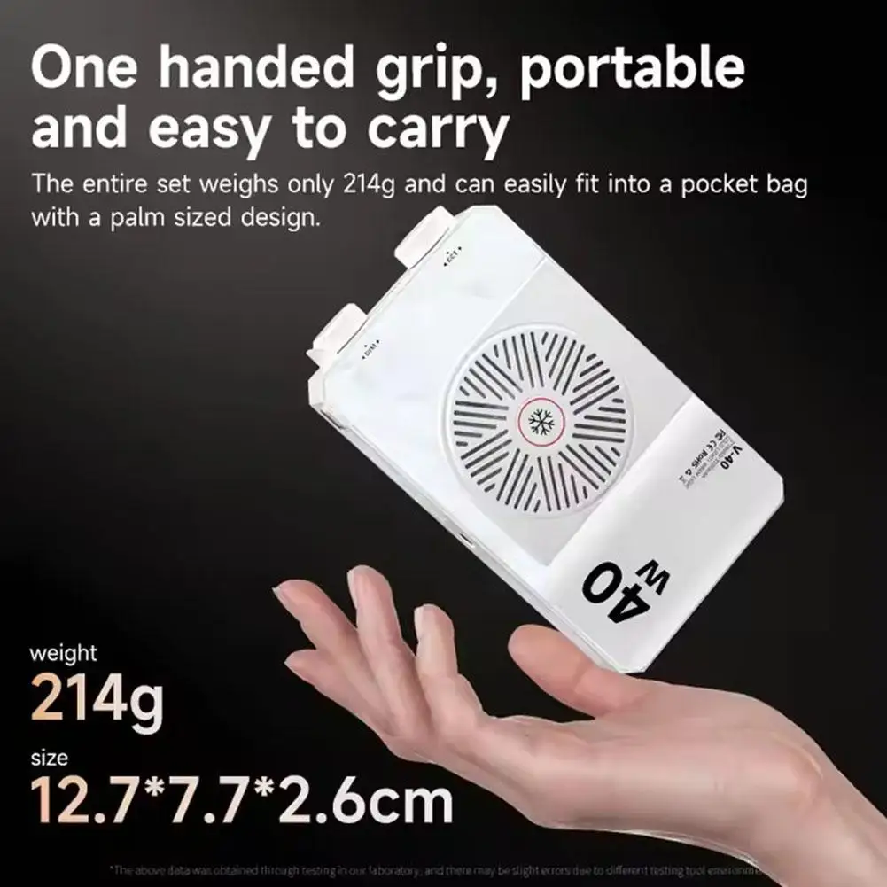 Luz de vídeo Led portátil 40W Cri/Tlci 96+ 2700-6200K bicolor 6400mah mango mínimo luz de fotografía Oncamera portátil