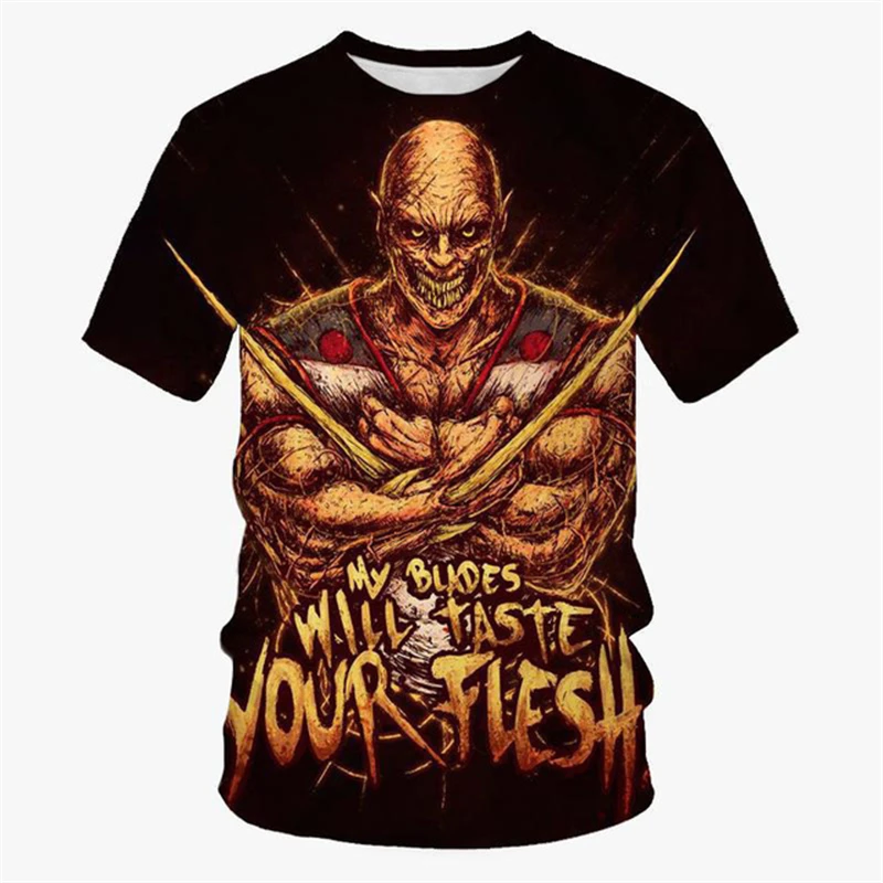 Combat Role 3D Print Men's T Shirt Funny Game Harajuku Short Sleeve Top Casual O-neck Loose Tees Fashion Hip Hop Street Clothing