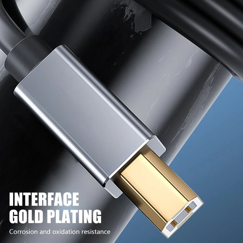 USB C إلى USB B خط الكابل نقل البيانات للطابعات ولوحات المفاتيح الإلكترونية K1KF