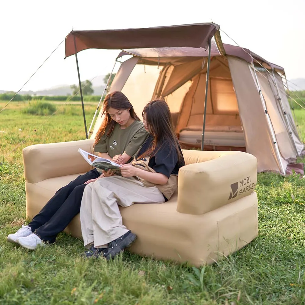 

Portable Inflatable Double Sofa Air Bed Camping Air Sofa Outdoor Furniture Glamping