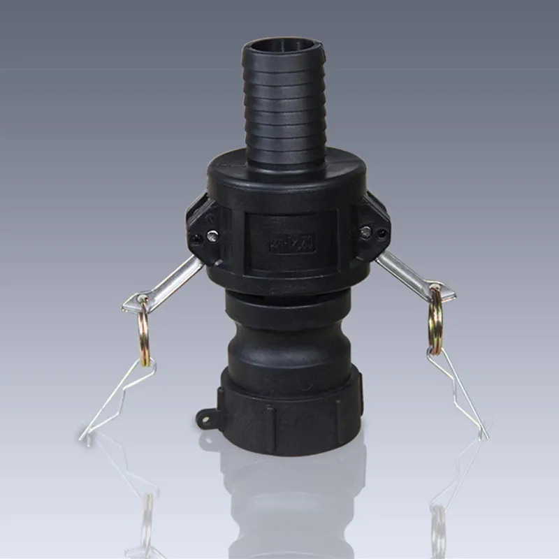 S60*6 IBC Tank Adapter PP Material Camlock Fitting, Type C, 64mm Female Camlock Coupler x 1\