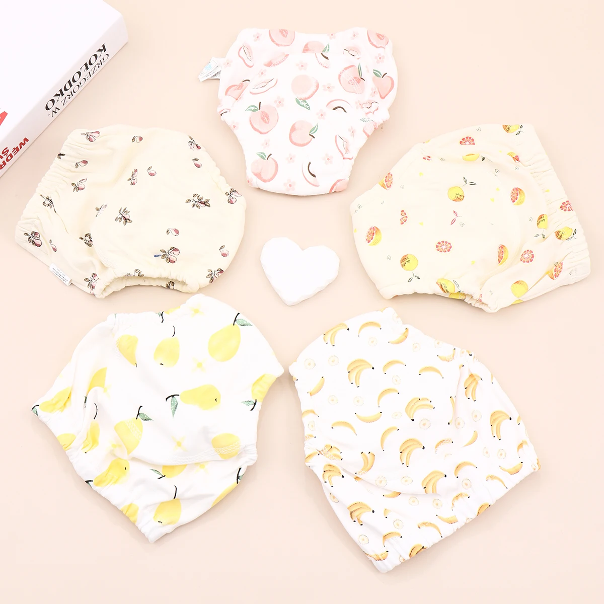 Baby Reusable Diapers Thickening Layer Waterproof Reusable Cotton Diapers Breathable Training Shorts Underwear Cloth Pants