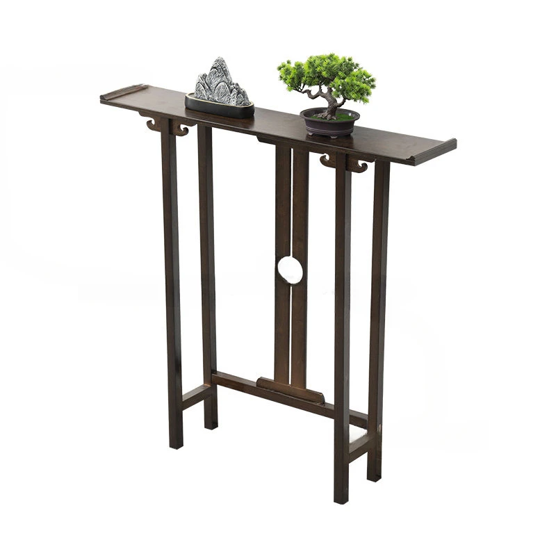 

New Chinese Style Bamboo Console Tables Home Furniture Against The Wall Narrow Porch Tables Modern Living Room Sofa Tables