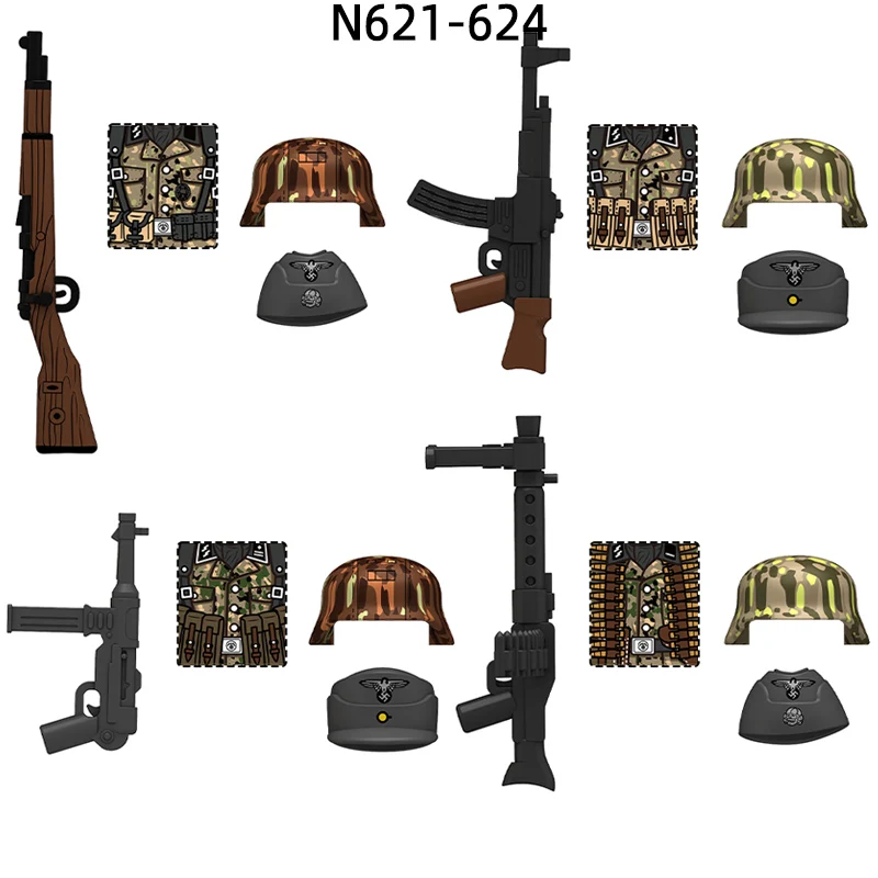 Le N621-N624 Pois Soldat Modèle décennie s MOC Briques Ensemble Cadeaux Jouets