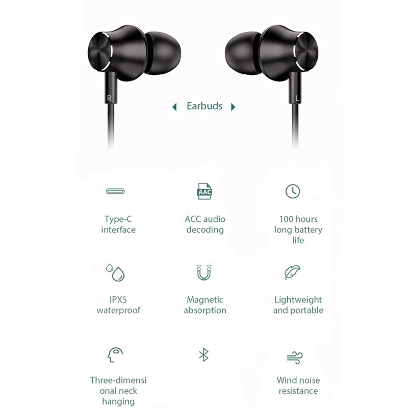 I35 Wireless Bluetooth Earphone 1000Mah Ultra Long Standby Continuity Universal Dual Sports Earphone