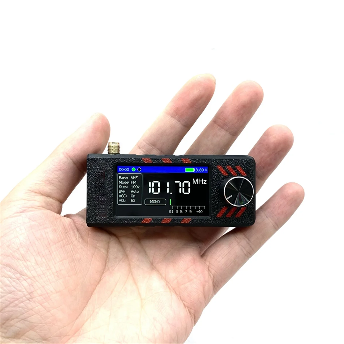 ABJZ 0.5-108Mhz Mini SI4732 مستقبل راديو كامل النطاق، يدعم FM AM (MW وSW) ومضخم صوت سماعة الرأس المدمج SSB