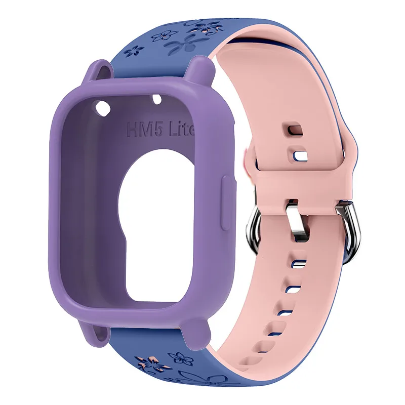 Gravierte Silikonhülle + Armband für Redmi Watch 5 Lite/5 Active, Ersatzarmband, Smart Watchband, Schutzhülle, Correa – Detail 5