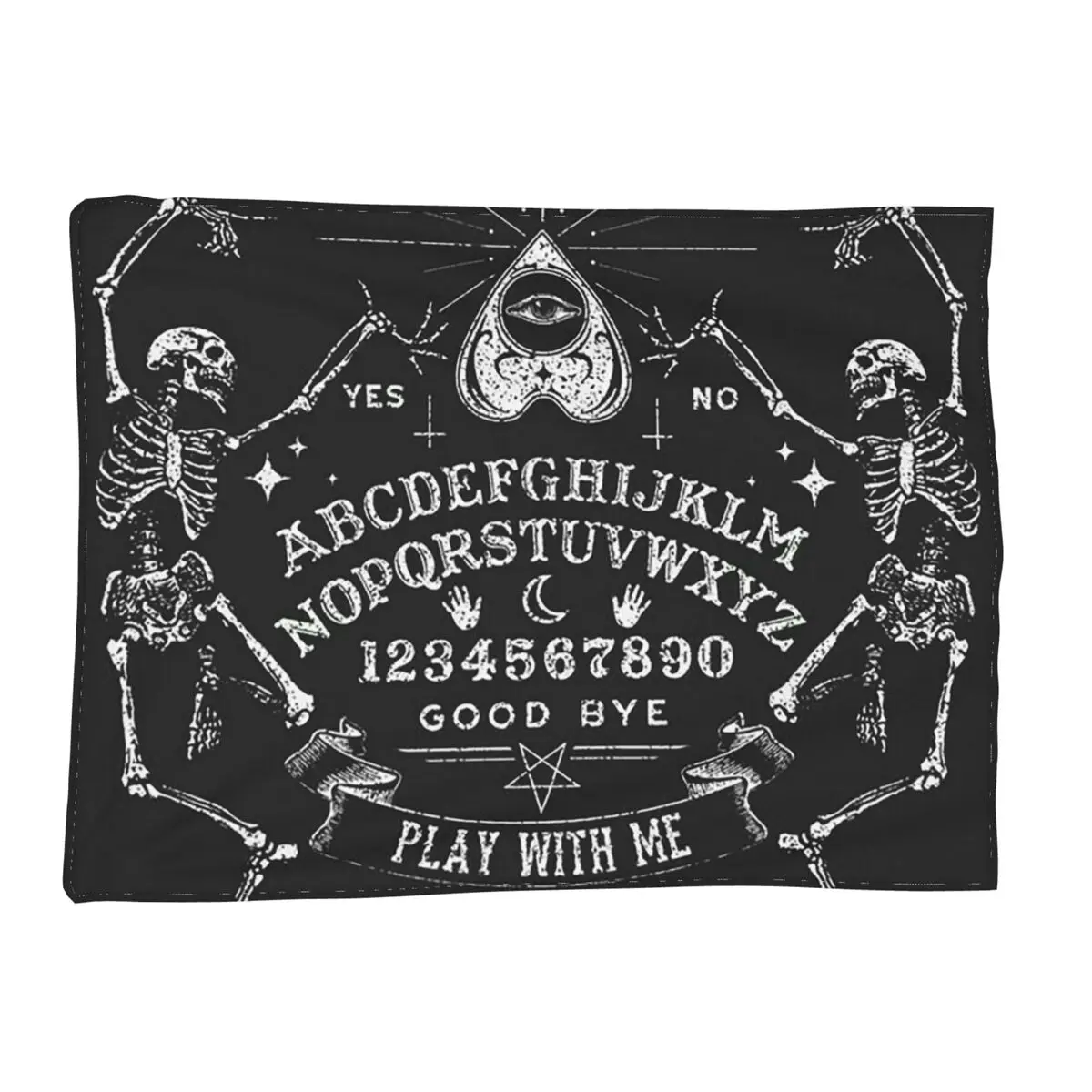 Ouija Board Bat Black Blanket Soft Warm Flannel Throw Blanket Bedding for Bed Living room Picnic Travel Home Couch