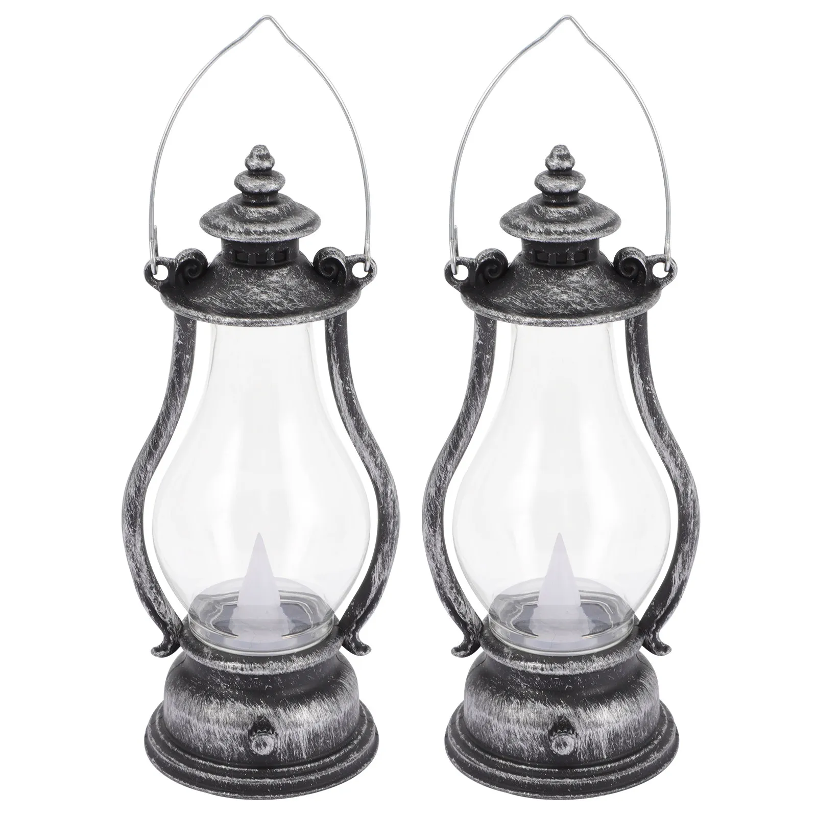 

2Pcs Electronic Lamps Retro Hanging LED Decorative Lights Multipurpose Scene Lamp Decor Vintage Pendant Lamp for Room