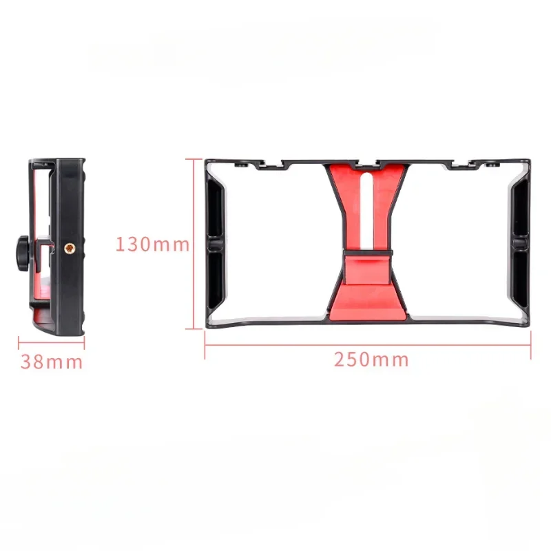 

2023 New Video Camera Cage Stabilizer Film Making Rig For Smart Phone Video Rig Mobile Phone Hand Grip Bracket Holder Stabilizer