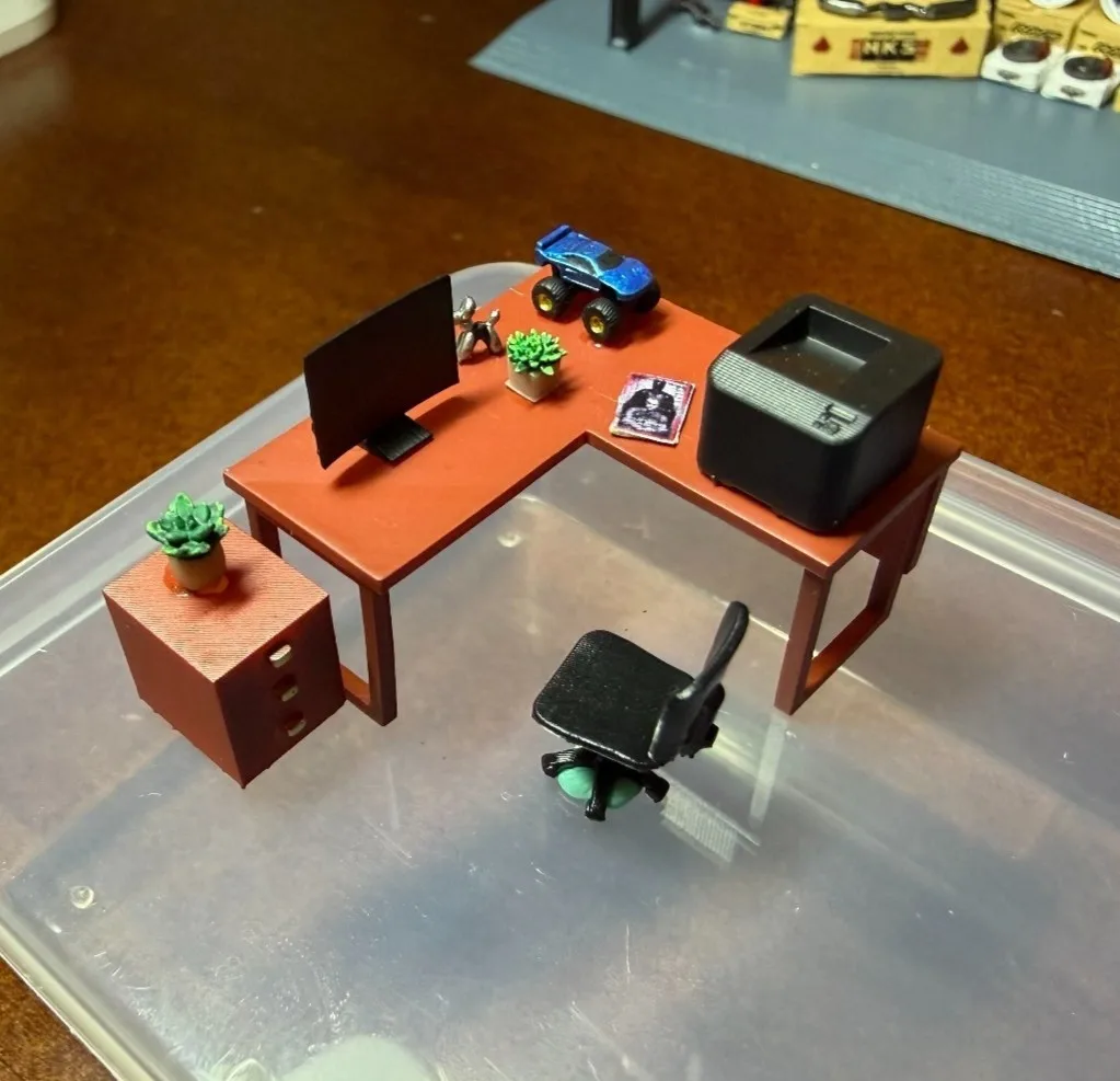 

Диорама 1/64, набор офисных моделей, аксессуары для гаражных сцен, мастерская, ремонт мебели, реквизит, модель