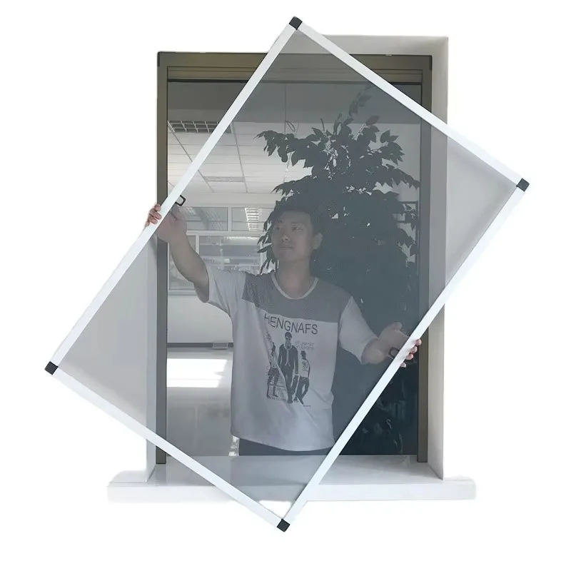 Customization Modern DIY Aluminum Frame Insect Screen Window Anti-Mosquito Fiberglass Bathroom Fly Mosquito Net