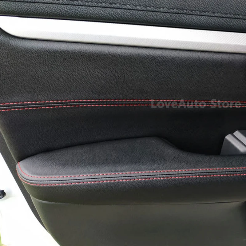 For Honda CRV CR-V 2017 2018 2019 2020 2021 Door Panel Armrest Leather Cover Car Door Leather Cover Foreskin Interior Pad