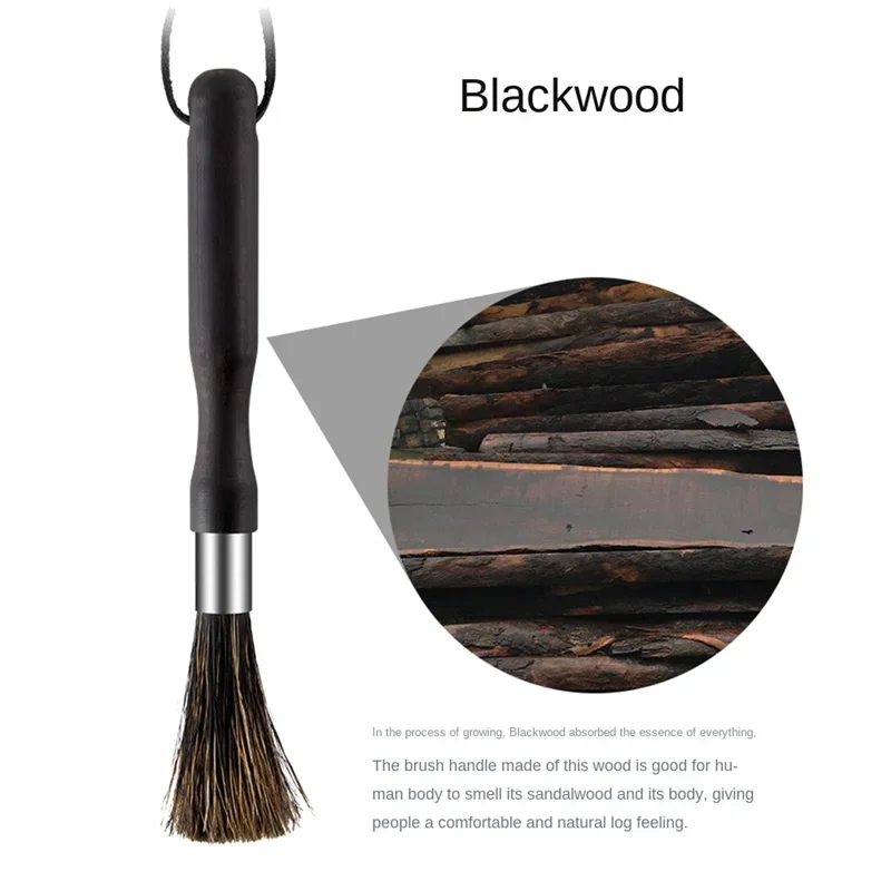 コーヒーグラインダークリーニングブラシ毛付きストラップコーヒーマシンブラシクリーナーツールバリスタキッチン