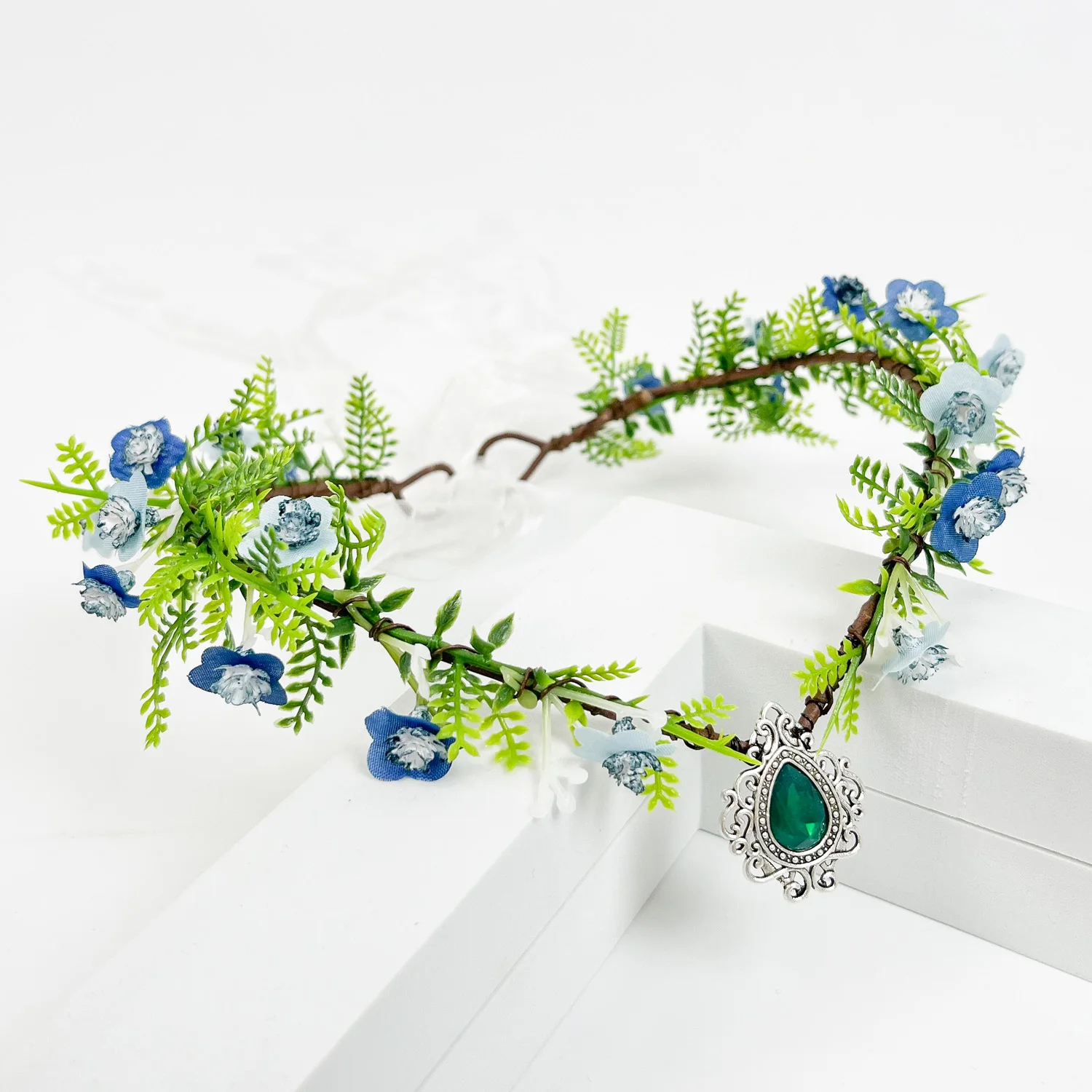 

Pastoral Babybreath Headband Crown Wreath Girl Hairband Wedding Hair Accessories Headdress Women Floral Garland Bridal Headwear