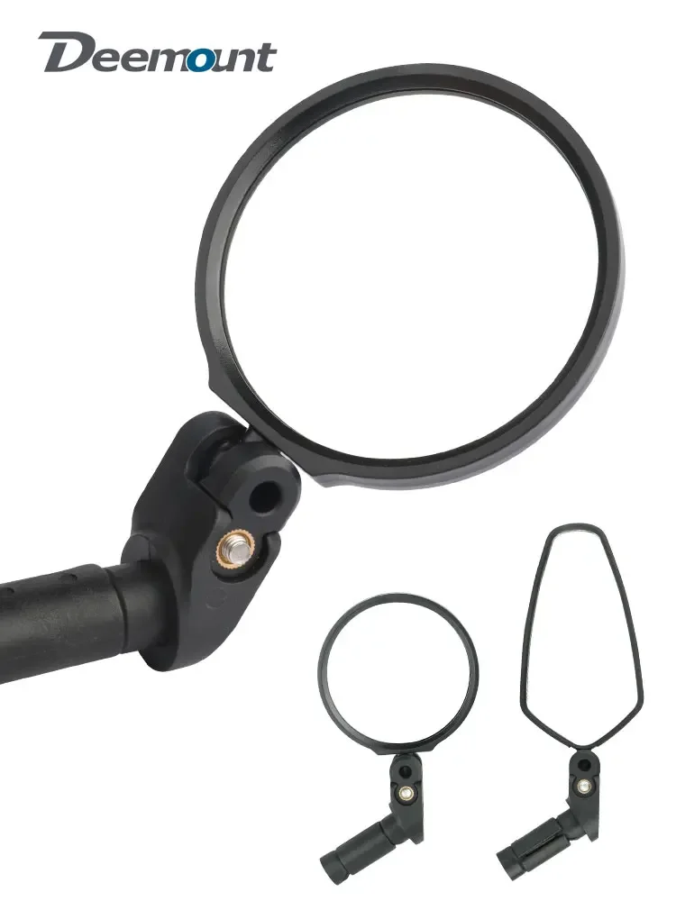 AliExpress DEEMOUNT Deemount Universal Bicycle Mirror Bar End Mount Acrylic Convex Flat Lens MTB Road Rear View Mirror Back Sight Reflector Angle Ad