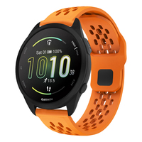 20mm Sports Breathable Silicone Strap For Garmin Forerunner 165 Vivoactive 5 3 Venu Sq 2 245 645 Approach S12 Bracelet Watchband