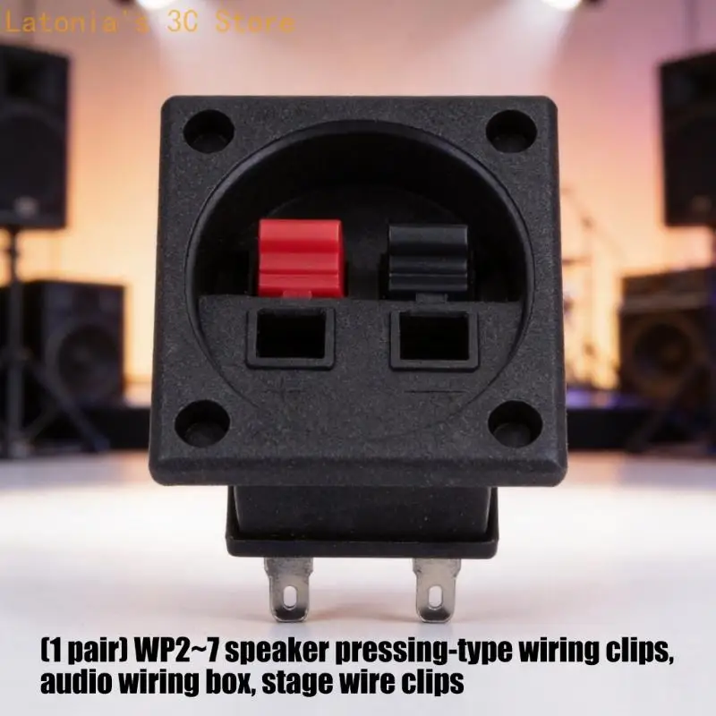 Bühnenlautsprecher-Lautsprecherklemmenbecher für WP2- bis WP7-Verkabelung, Schnellpress-Federclip-Panel für – Detail 10
