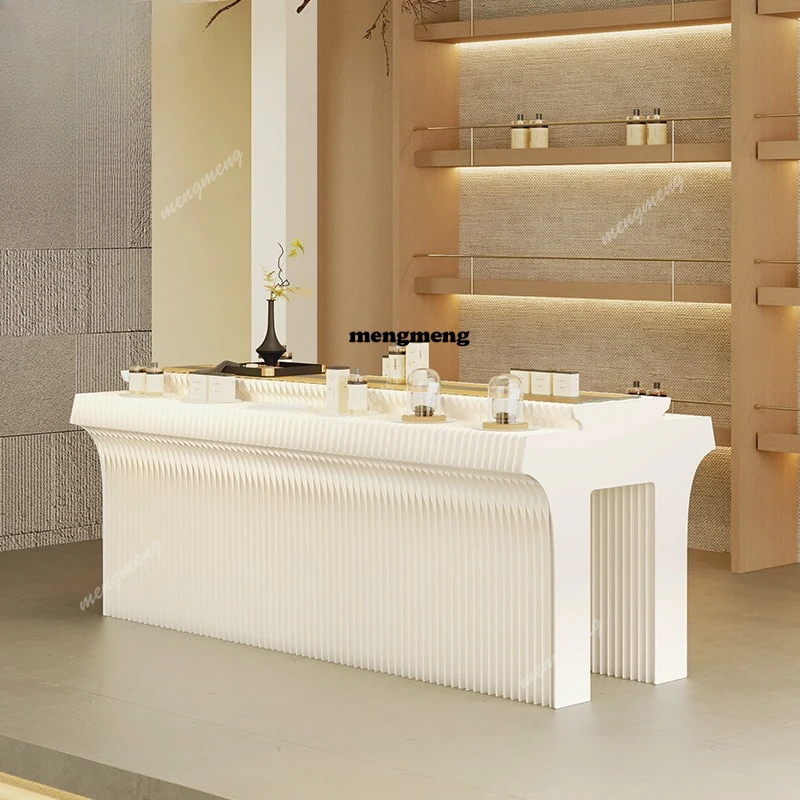 

Nakajima display stand display cabinet tea room new Chinese style Guochao style product sample display long table