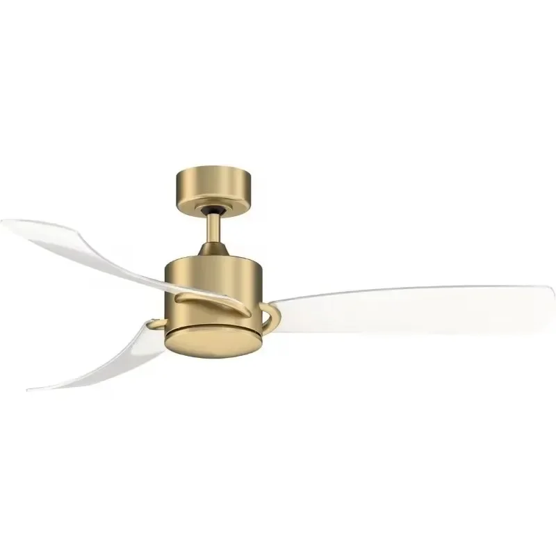 Ceiling Fan with Clear   Brushed   Ceiling Fan Cooling Appliances Home Appliances Household Appliances