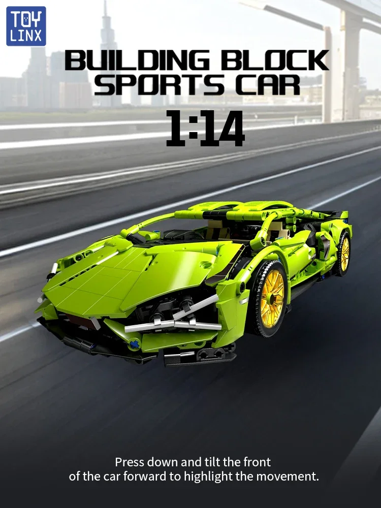 Technische Bausteine Auto 913PCS Racing Sport Geschwindigkeit Fahrzeug Modell Stadt Mechanische Super Ziegel Puzzle Spielzeug für Sammeln