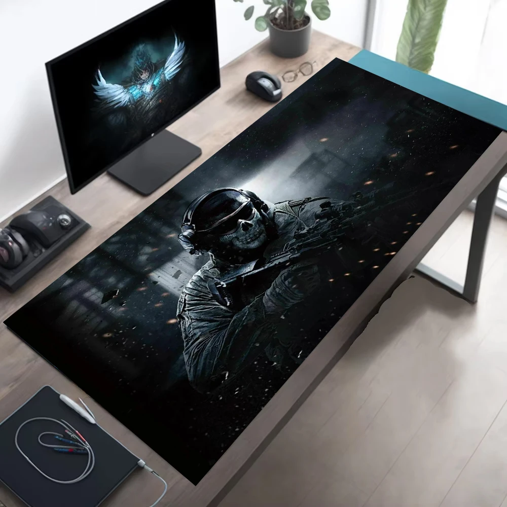 Large Mouse Pad Tactical Soldier Design Non-Slip XXL Desk Pads Office Rubber Anti-slip Gaming Keyboard Mousepads Long Table Mat