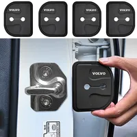 Car volvo Emblem Silicone Door Lock Cover Protection Stickers For Volvo Rdesign Polestar AWD V50 S60 XC60 S40 XC40 XC90 V60 S80