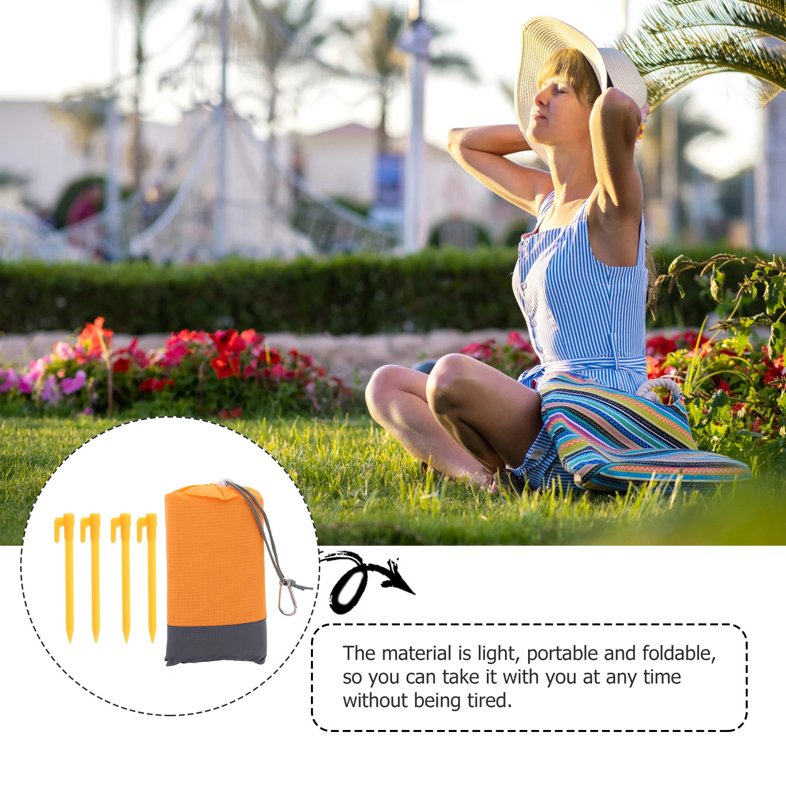 

Waterproof Picnic Mat Outdoor Camping Blanket Beach Blankets for Large Packable