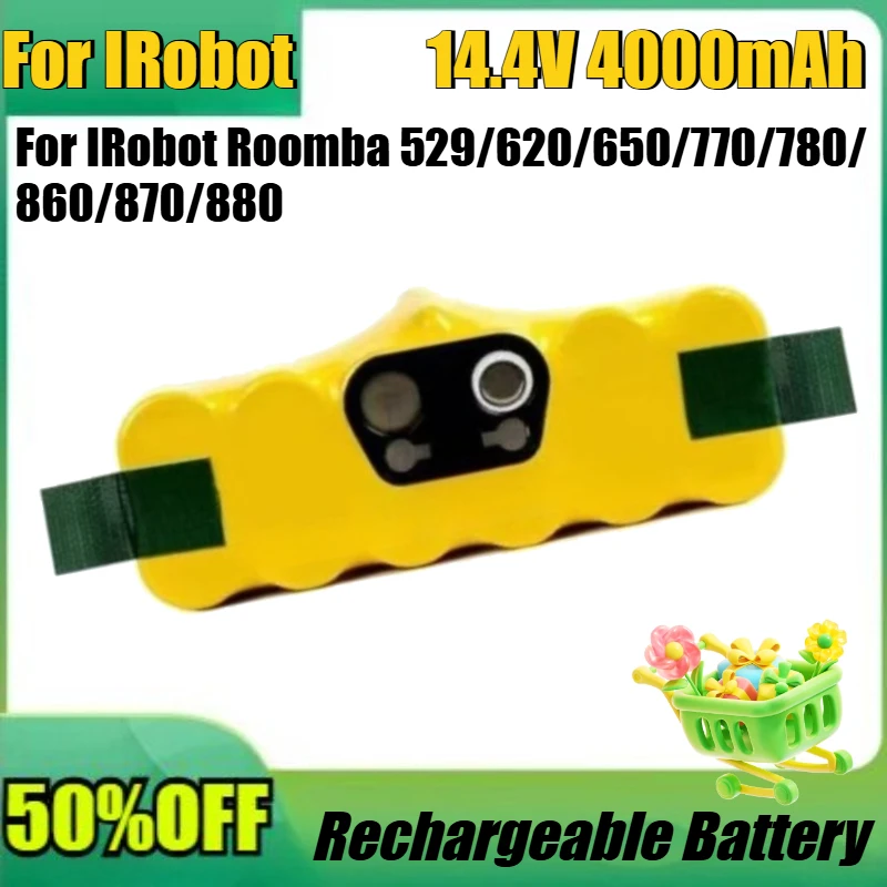 

New 14.4V 4000mAh High Quality Battery for IRobot Roomba 529/620/650/770/780/860/870/880 Sweeping Robot Battery