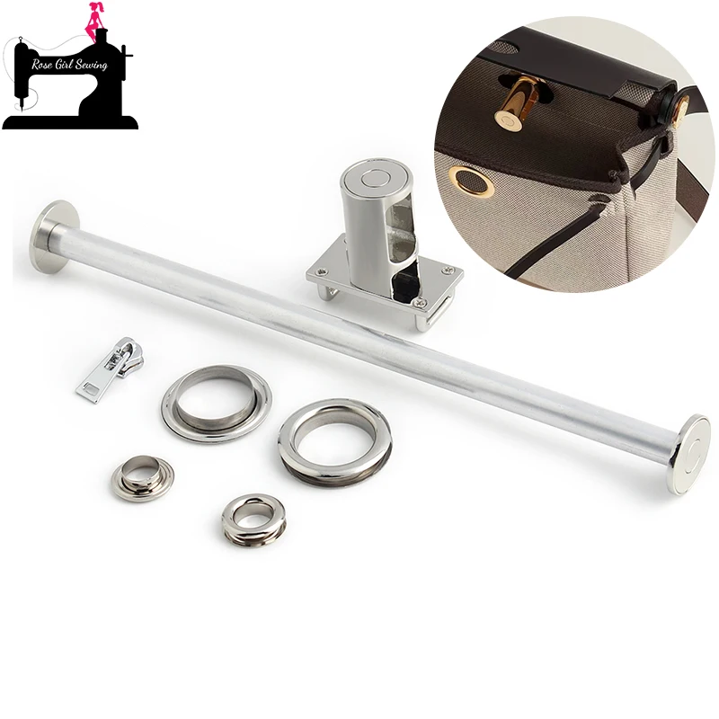 

1/3/10Sets Silver Metal Handbag Locks For Women Shoulder Bags Plates Twist Turn Lock Eyelet Grommet Puller Slider Accessories