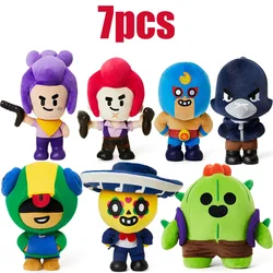 Brawl Plush Spike Shelly Clot Leon Poco Stars Plush Toy Stuff Pillow Dolls Game Characters For Children Birthday Gifts