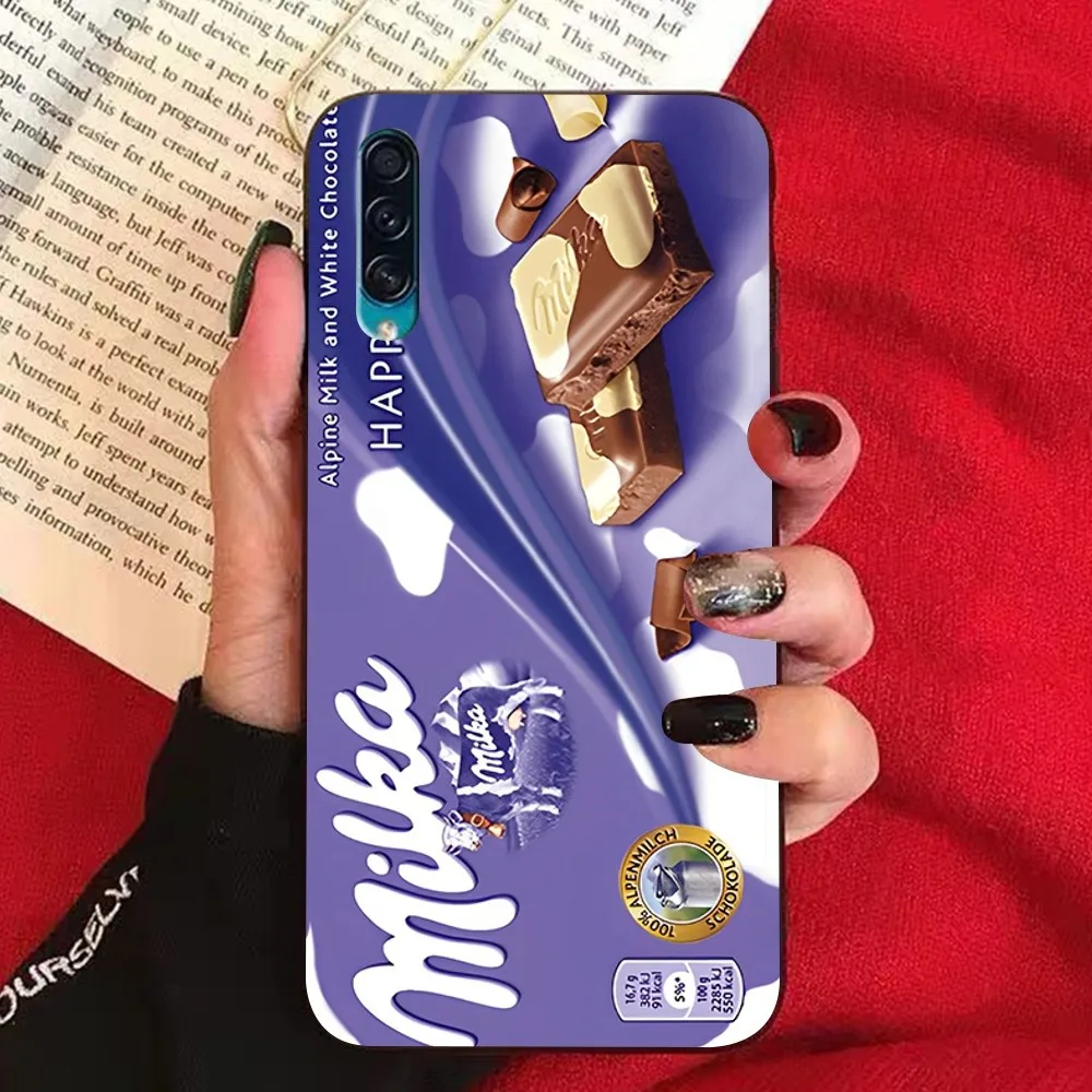 Chocolate Milka Box Phone Case For Samsung A 10 11 12 13 20 21 22 30 31 32 40 51 52 53 70 71 72 73 91 13 shell