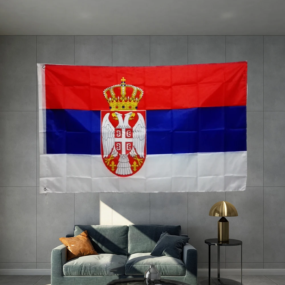 Serbia Flag Europe National Republika Srpska Ensign Banner Civil Serbian River Flotilla Armed Forces Standard of the President