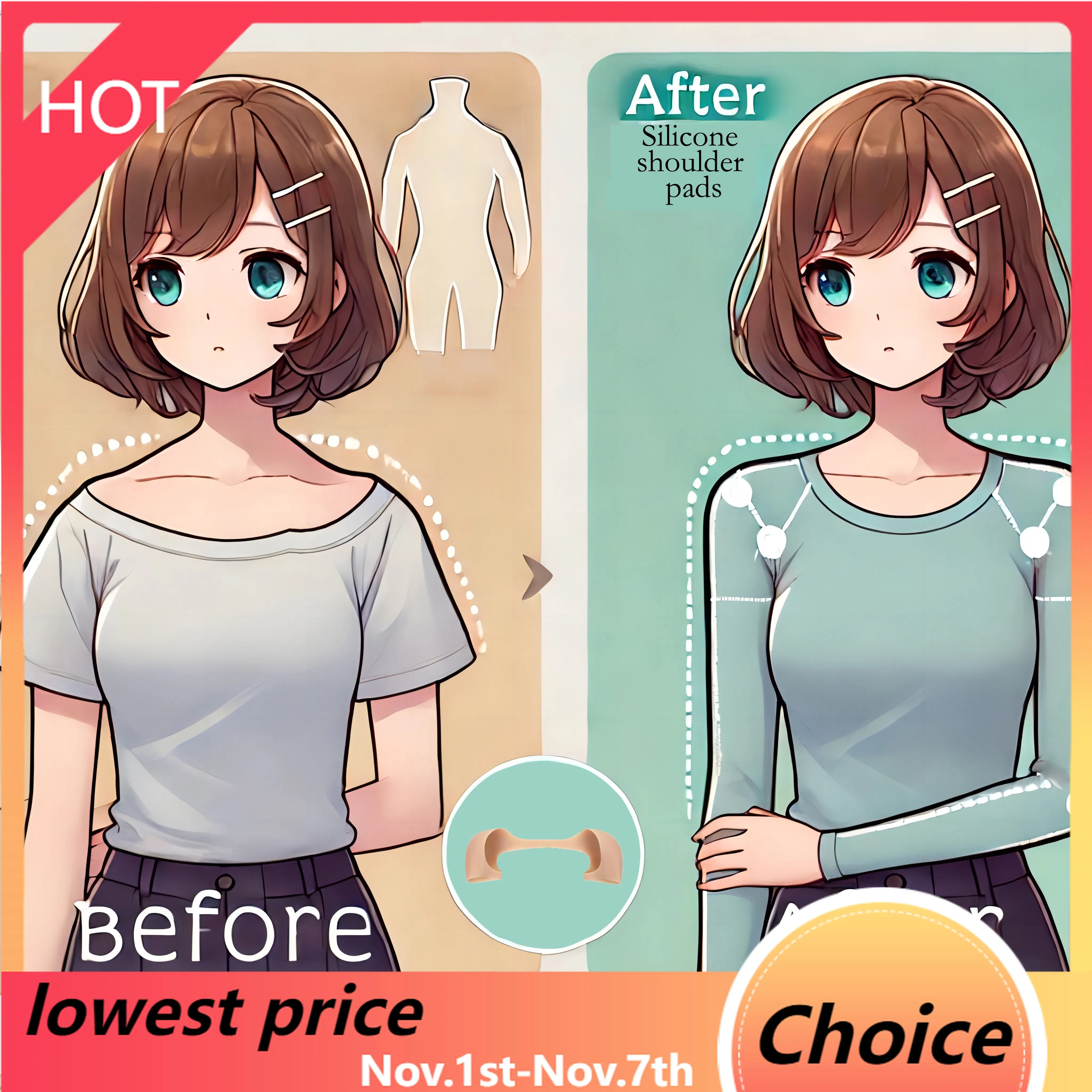 

Инновационные силиконовые подплечники для женщин и мужчин, многоразовые и противоскользящие, идеально подходящие для вашего костюма-рубашки